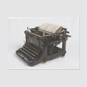 Steampunk Vintager Schreibmaschinenhandbuch Seidenpapier