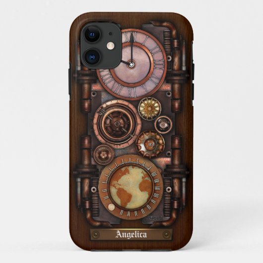 Steampunk Vintager Timepiece #1B Case-Mate iPhone Hülle (Rückseite)