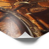 Steampunk Vintager Viktorianischer Ozeanraum Fotodruck (Ecke)