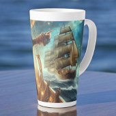 Steampunk Vintager Viktorianischer Ozeanraum Milchtasse