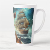 Steampunk Vintager Viktorianischer Ozeanraum Milchtasse (Rechts)