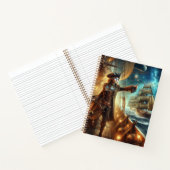 Steampunk Vintager Viktorianischer Ozeanraum Notizblock (Innenseite)