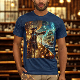 Steampunk Vintager Viktorianischer Ozeanraum T-Shirt
