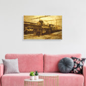 Steampunk-Vintager Zug auf Leinwand (Insitu (Wohnzimmer))