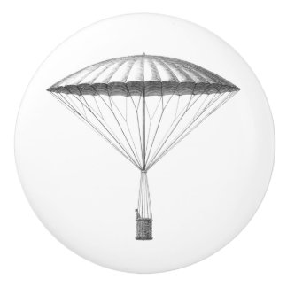 Steampunk Vintages Heißluft-Ballon-Zeichnen Keramikknauf