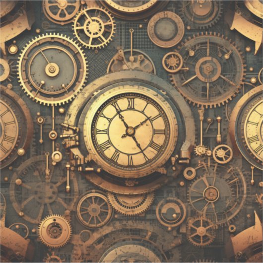 Steampunk Vinyl Sticker (Vorderseite)