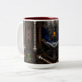 Steampunk Visions Zweifarbige Tasse (Vorderseite Links)