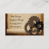 Steampunk Visitenkarten (Fronten-und Visitenkarte (Rückseite)