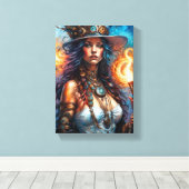 Steampunk Voodoo Queen 1 Leinwanddruck (Insitu (Holzboden))