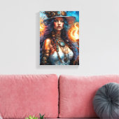 Steampunk Voodoo Queen 1 Leinwanddruck (Insitu (Wohnzimmer))
