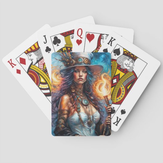 Steampunk Voodoo Queen 1 Spielkarten (Rückseite)