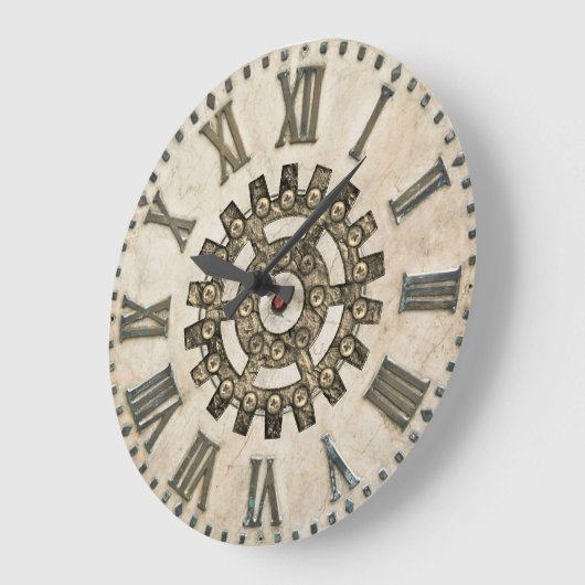 Steampunk Wall Clock Große Wanduhr (Winkel)