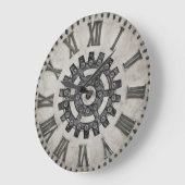 Steampunk Wall Clock Große Wanduhr (Winkel)