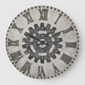 Steampunk Wall Clock Große Wanduhr (Vorderseite)