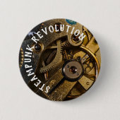 Steampunk Watch Mechanism Button (Vorderseite)