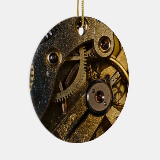 Steampunk Watch Mechanism Keramik Ornament (Rechts)