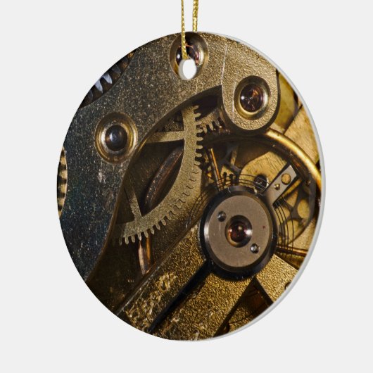Steampunk Watch Mechanism Keramik Ornament (Links)