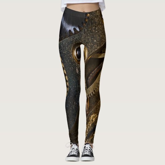 Steampunk Watch Mechanism Leggings (Vorderseite)