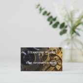 Steampunk Watch Mechanism Visitenkarte (Stehend Vorderseite)