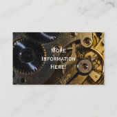 Steampunk Watch Mechanism Visitenkarte (Rückseite)