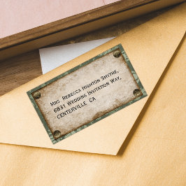 Steampunk Wedding Adressaufkleber