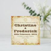 Steampunk Wedding, Ankündigung Datum freihalten (Stehend Vorderseite)