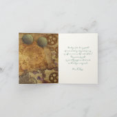 Steampunk Wedding danke Ihnen Message Cards (Innenseite)
