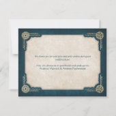 Steampunk Wedding Dankeskarte (Rückseite)
