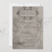 Steampunk Wedding Einladung (Vorderseite)