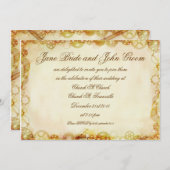 Steampunk Wedding, Einladung (Vorne/Hinten)