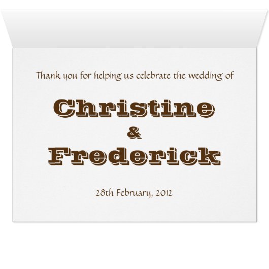 Steampunk Wedding, Platzkarte (Innenansicht Horizontal (Unten))