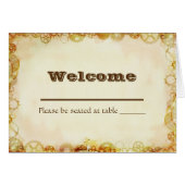 Steampunk Wedding, Platzkarte (Vorderseite (Horizontal))