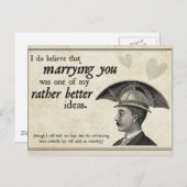 Steampunk Wedding Postkarte (Vorne/Hinten)