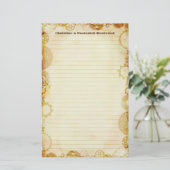Steampunk Wedding, Schreibwaren Briefpapier (Stehend Vorderseite)
