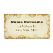 Steampunk Wedding, Versandaufkleber (Vorne)