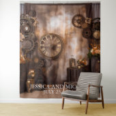 Steampunk Wedding Viktorianischer industrieller Hi Wandteppich (Beispiel)