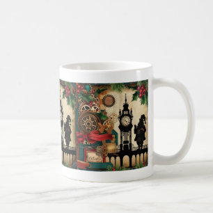 Steampunk-Weihnachts-Kaffeetasse Kaffeetasse