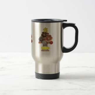 Steampunk Weihnachtsbaum-Reise-Tasse Reisebecher