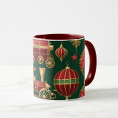 Steampunk-Weihnachtsbaumschmuck Kaffeetasse (VorderseiteRechts)