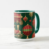 Steampunk-Weihnachtsbaumschmuck Kaffeetasse (VorderseiteRechts)