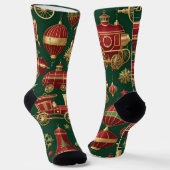 Steampunk-Weihnachtsbaumschmuck Socken (Gewinkelt)