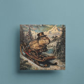 Steampunk Weihnachtsbäver anpassbar Feiertagskarte