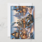 Steampunk Weihnachtsbusskarte (Vorderseite)