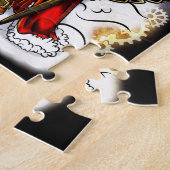 Steampunk Weihnachtsmann & Octopus Rentier Weihnac Puzzle (Seite)