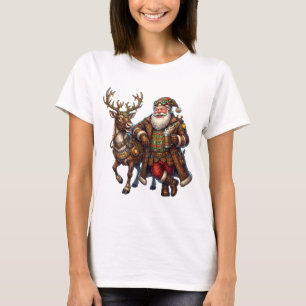 Steampunk Weihnachtsmann & Rentiere T-Shirt