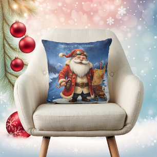 Steampunk Weihnachtsmann – Vintage Weihnachtsabent Kissen