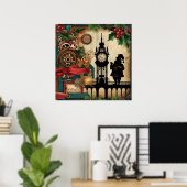 Steampunk-Weihnachtsposter Poster (Heimbüro)