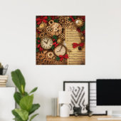 Steampunk-Weihnachtsposter Poster (Heimbüro)