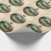 Steampunk Weihnachtsschmuck Geschenkpapier (Ecke)