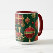 Steampunk-Weihnachtsschmuck Kaffeetasse (VorderseiteRechts)